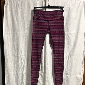 Women’s lululemon Striped Maroon leggings